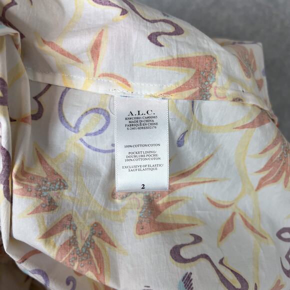 A.L.C. Lilah Floral Sleeveless Maxi Dress Size 2 Side Pockets - Picture 11 of 11